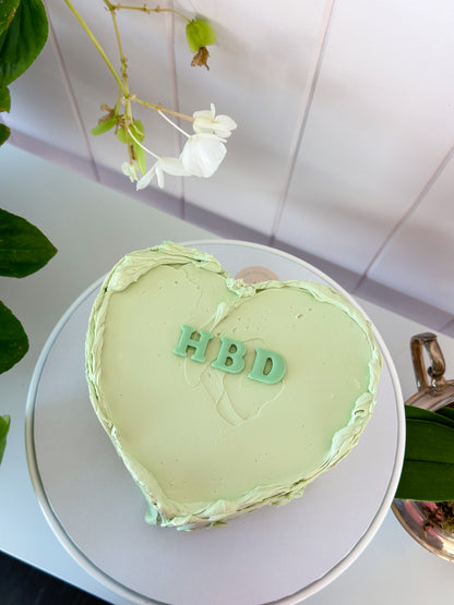 Dollop Edge Heart Cake