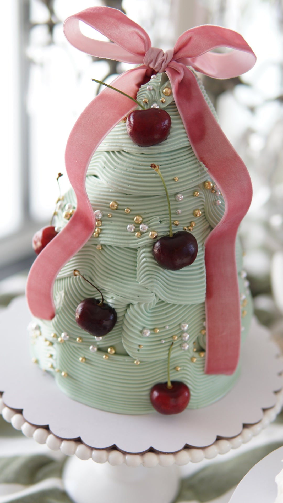 Festive Christmas Tree Centerpiece Green