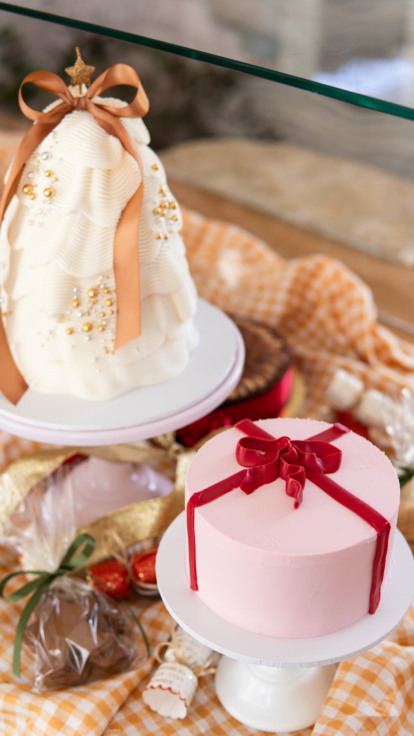 Festive Christmas Tree Centrepiece White