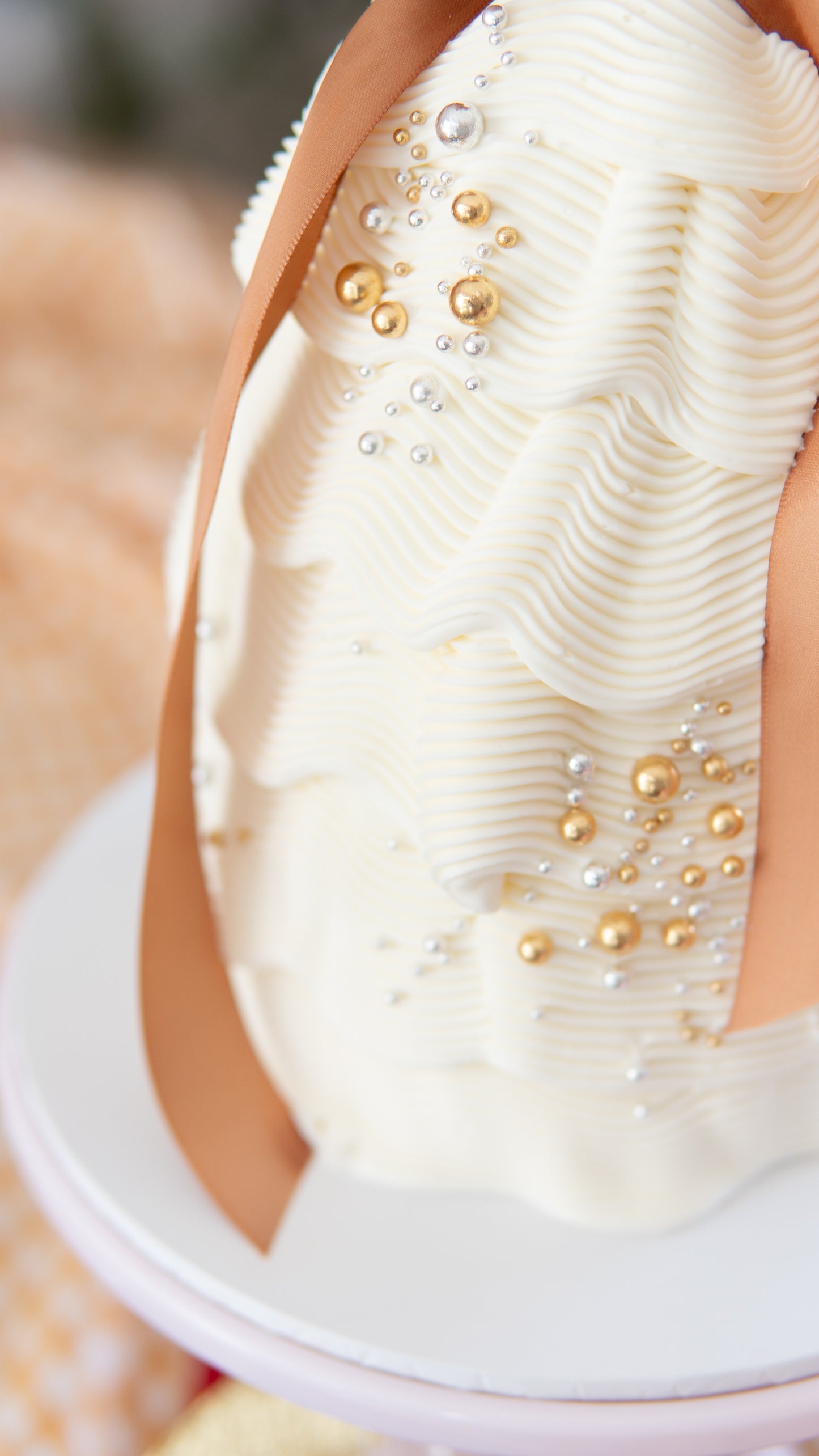 Festive Christmas Tree Centrepiece White