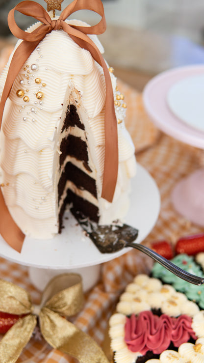 Festive Christmas Tree Centrepiece White