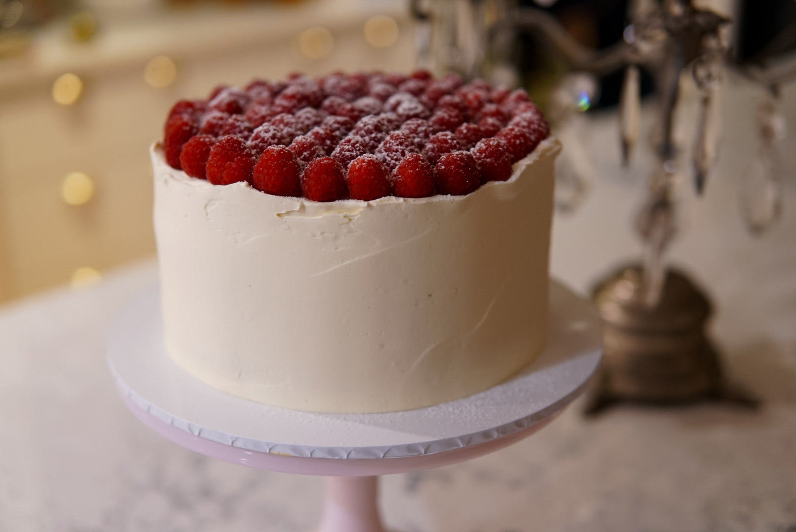 Raspberry Covered cake – Willow George Cake Co